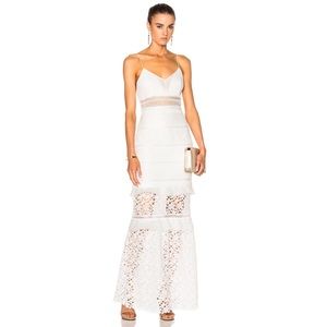 Self Portrait white Peony Bridal Maxi Dress, NWT 4